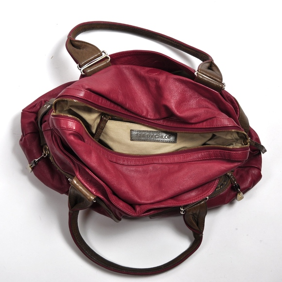 SEE BY CHLOE  Daytripper Tote Handbag Cherry Red! - Picture 5 of 8
